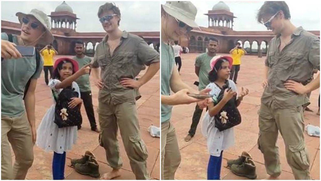Delhi Girl Video Viral, 10 year old girl tourist guide,