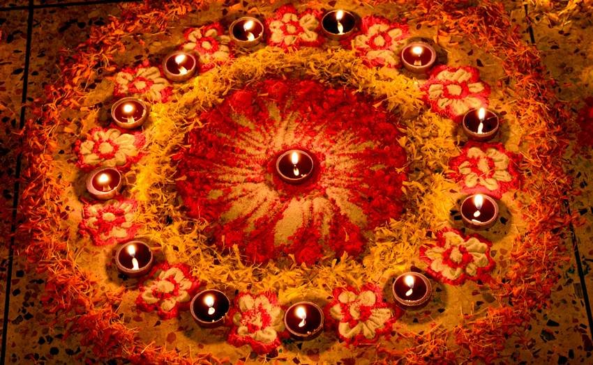 Diwali Rangoli ideas for home decoration