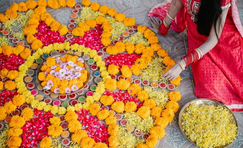 Beautiful rangoli for Diwali