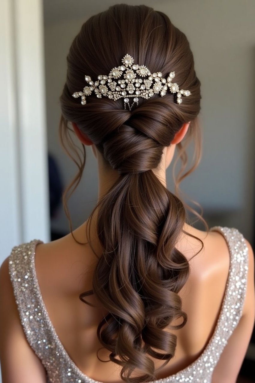 Elegant Twisted Ponytail