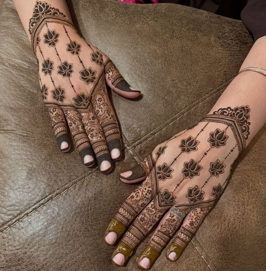 Floral Mehndi Patterns