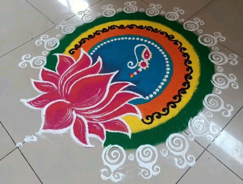 Flower Rangoli Patterns
