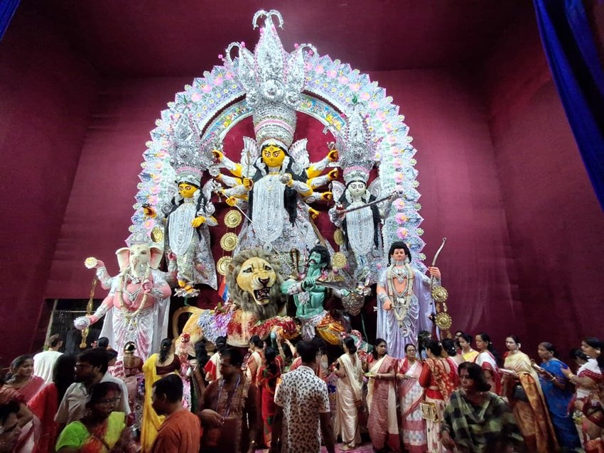 Goddess Durga farewell