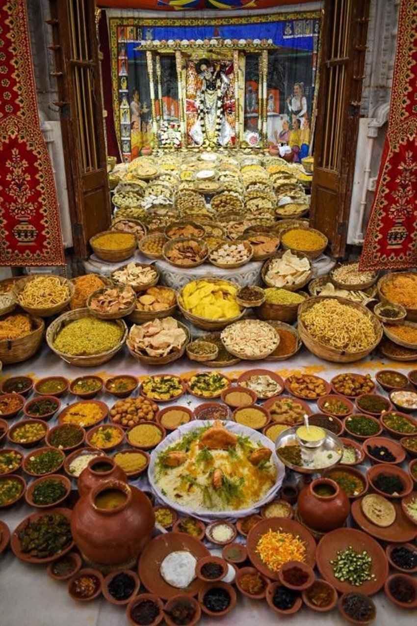 Govardhan Puja Celebrating Krishna Protection Over Braj