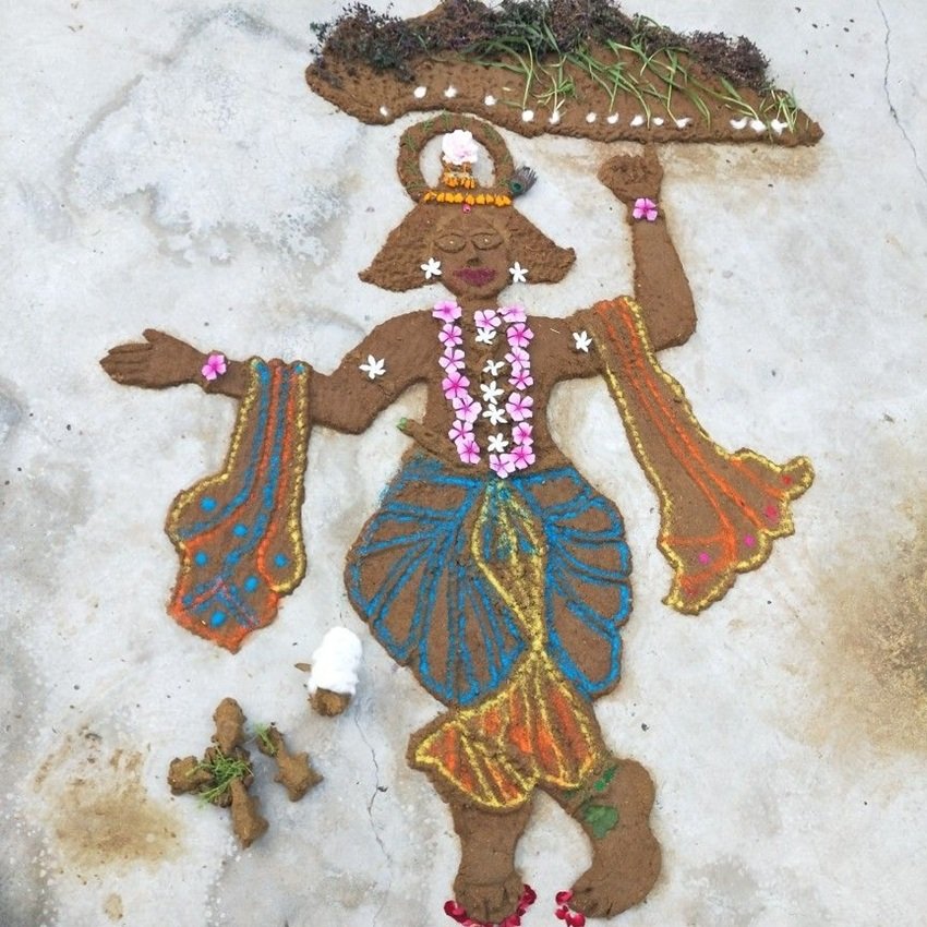 Govardhan Puja Special Step-by-Step Guide to Making Govardhan Parvat from Cow Dung