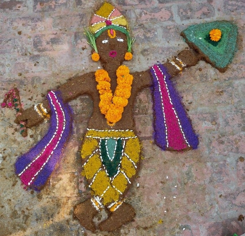 How to Make Govardhan Parvat with Cow Dung