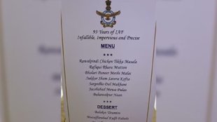 IAF 93rd anniversary dinner menu, Balakot Tiramisu, Rawalpindi Chicken Tikka, Operation Sindoor IAF 93 anniversary