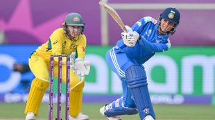IND W vs AUS W Team India record total against australia women odis smriti mandhana womens world cup 2025