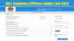 IOCL Engineers/Officers Admit Card 2025 Out: आईओसीएल इंजीनियर्स/ऑफिसर्स एडमिट कार्ड iocl.com पर जारी, इस Direct Link से डाउनलोड करें 31 अक्टूबर की परीक्षा का हॉल टिकट