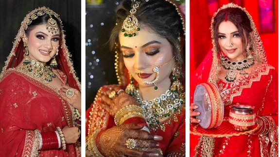 Karwa Chauth Makeup | Simple makeup at home | How to apply makeup step by step