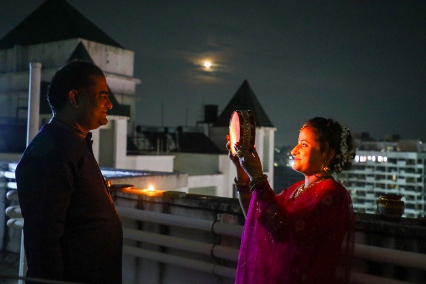 Karwa Chauth Rituals How to Offer Water to the Moon with the Correct Mantra