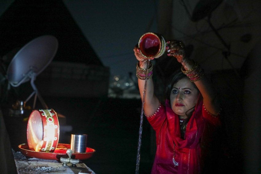 Karwa Chauth moon rituals