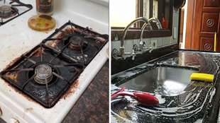 Kitchen Cleaning Tips, how to clean kitchen, clean kitchen with vinegar