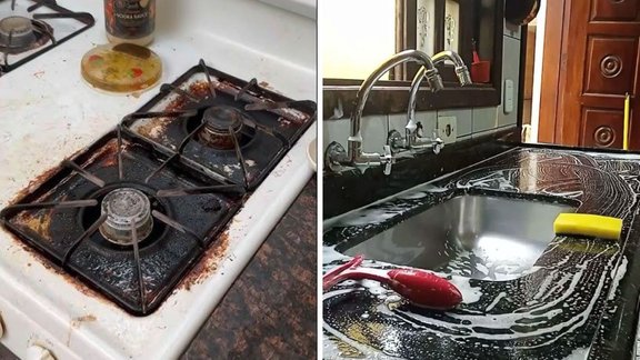 Kitchen Cleaning Tips, how to clean kitchen, clean kitchen with vinegar