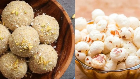 Makhana Ladoo, makhana gud jaggery laddu recipe