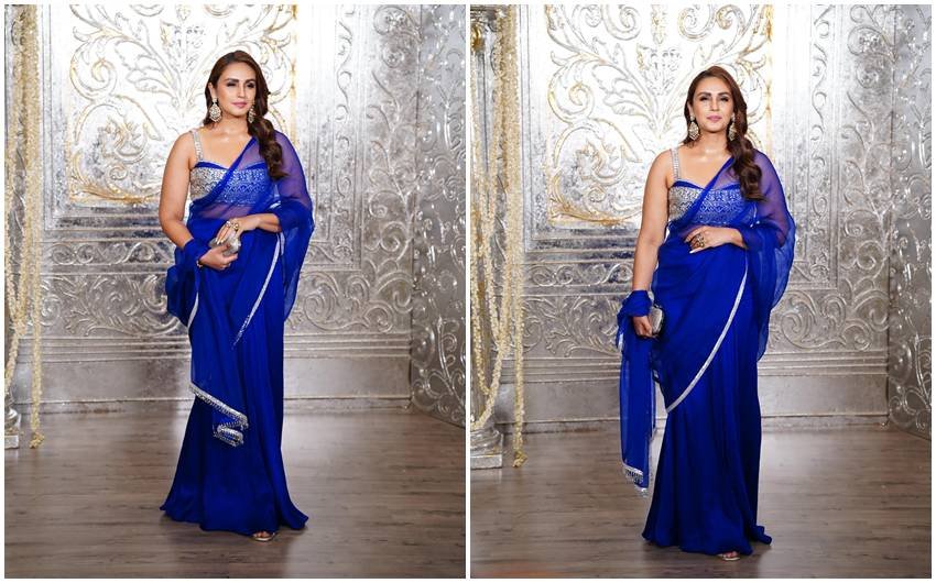 H8uma Qureshi in Manish Malhotra’s Diwali bash