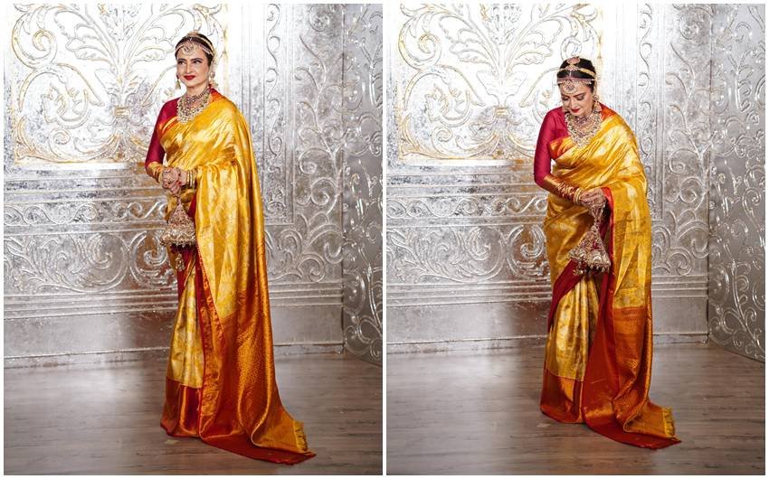 Rekha in Manish Malhotra’s Diwali bash