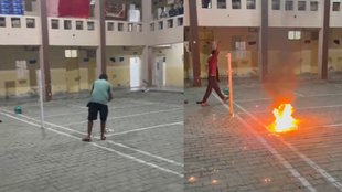 Meerut | Chaudhary Charan Singh University | petrol bombs |