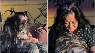 Viral Video, Trending Video, Old Woman, Mother on street, son, daughter in law,