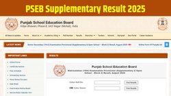 PBSEB Supplementary Result 2025: पंजाब बोर्ड पीएसईबी कक्षा 10वीं 12वीं सप्लीमेंट्री रिजल्ट 2025 pseb.ac.in पर जारी, Direct Link से करें चेक