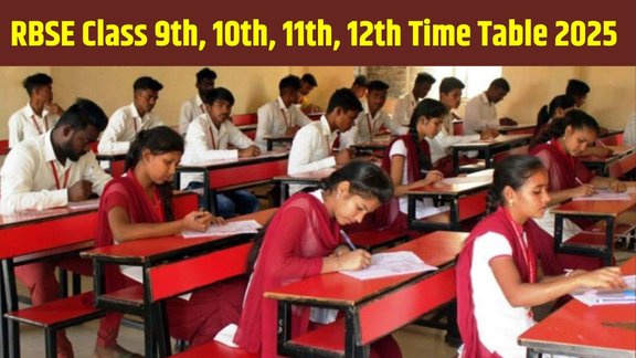Rajasthan 9th datesheet, rbse 10th date sheet, rbse half yearly date sheet, rbse half yearly exam time table 2025, Rajasthan 11th datesheet, rajasthan class 9 exam dates