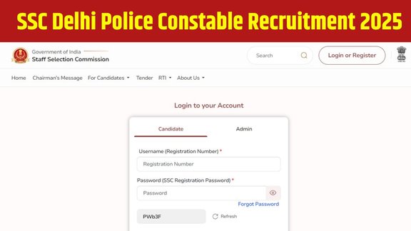 SSC Delhi Police Constable Recruitment 2025, Delhi Police Constable Recruitment 2025, SSC Constable 2025 last date extended, SSC Delhi Police 2025 application form
