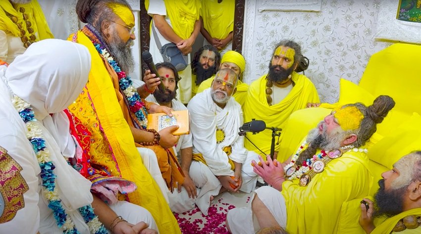 Swami Premanand Ji Health Improves Welcomes Saints and Devotees with Grace and Compassion
