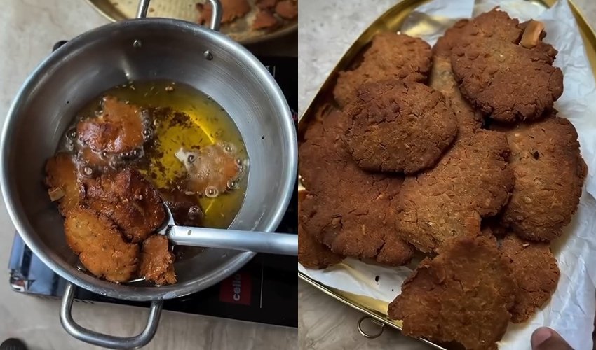 Thekua Recipe in English Make Crunchy and Sweet Chhath Puja Prasad
