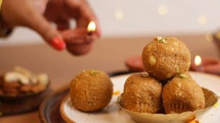 besan ladoo recipe, besan ladoo