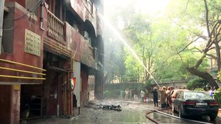 fire in MPs staff, fire in MPs staff quarters New Delhi