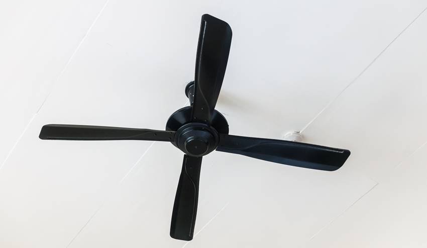 how to clean ceiling fan easily
