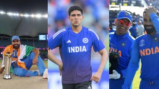 Rohit Sharma, MS Dhoni, Shubman Gill, Virat Kohli