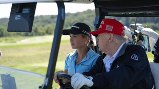 President Donald Trump,granddaughter,golf outing