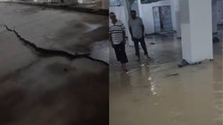 दिल्ली की हाउसिंग सोसाइटी में विस्फोट, बेसमेंट में भरा पानी, फर्श में दरारें