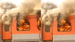 लुधियाना से दिल्ली जा रही गरीब रथ ट्रेन में लगी भीषण आग, पुलिस और रेलवे की टीमें तुरंत मौके पर पहुंचीं
