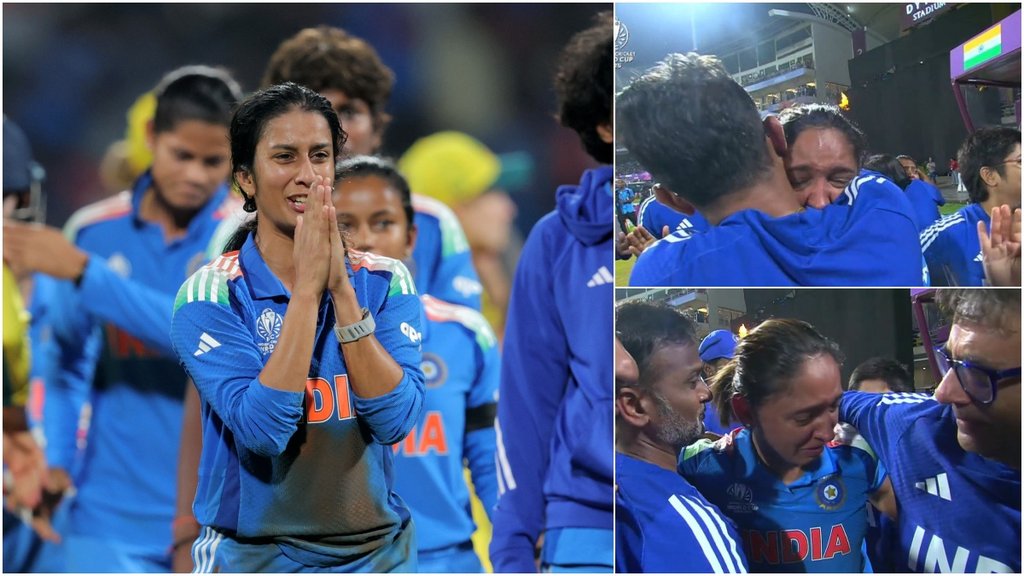 IND W vs AUS W Jemimah Rodrigues crying harmanpreet kaur tears indian women team historical win against australia pictures video IND W vs AUS W Jemimah Rodrigues crying harmanpreet kaur tears indian women team historical win against australia pictures video