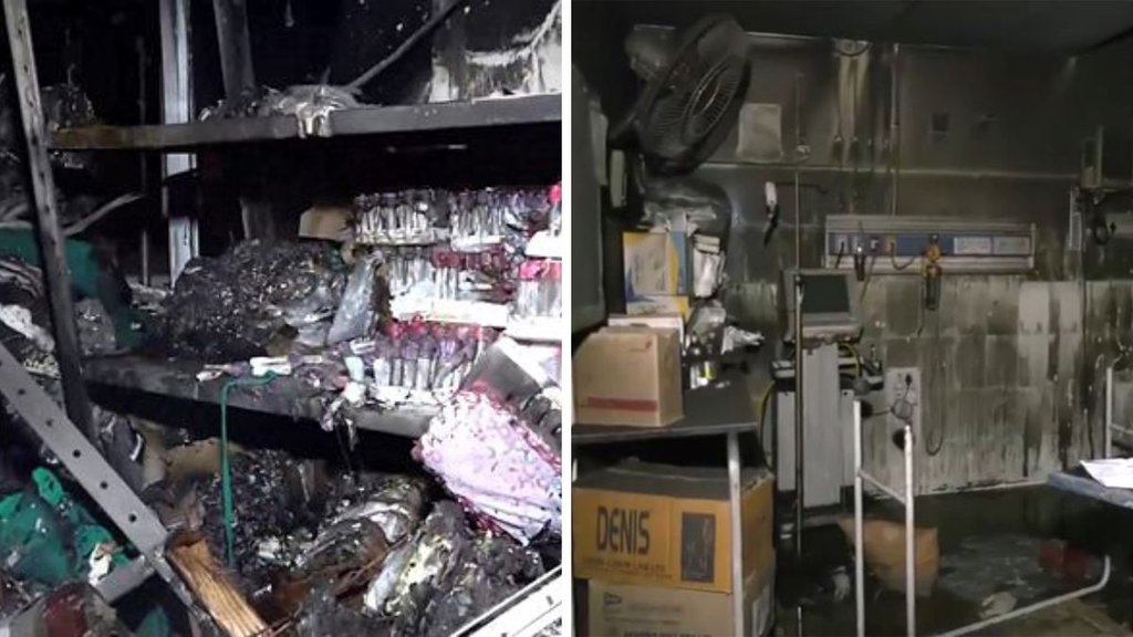 SMS Hospital fire,fire casualties in SMS hospital,Jaipur Trauma ICU incident,