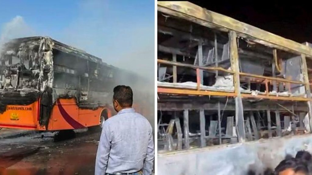 Jaisalmer bus fire, Rajasthan accident news, Rafiq Khan hero, bus fire casualties,