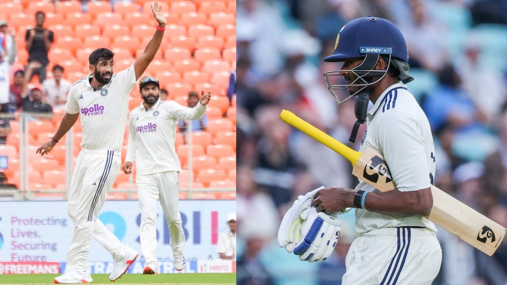 Jasprit Bumrah sai sudharsan out team india playing 11 changes devdutt padikkal chance IND vs WI 2nd Test Delhi