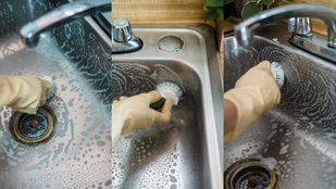 kitchen sink cleaning
