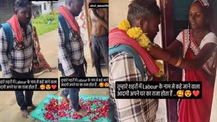 Labour, labour viral video, majdoor,