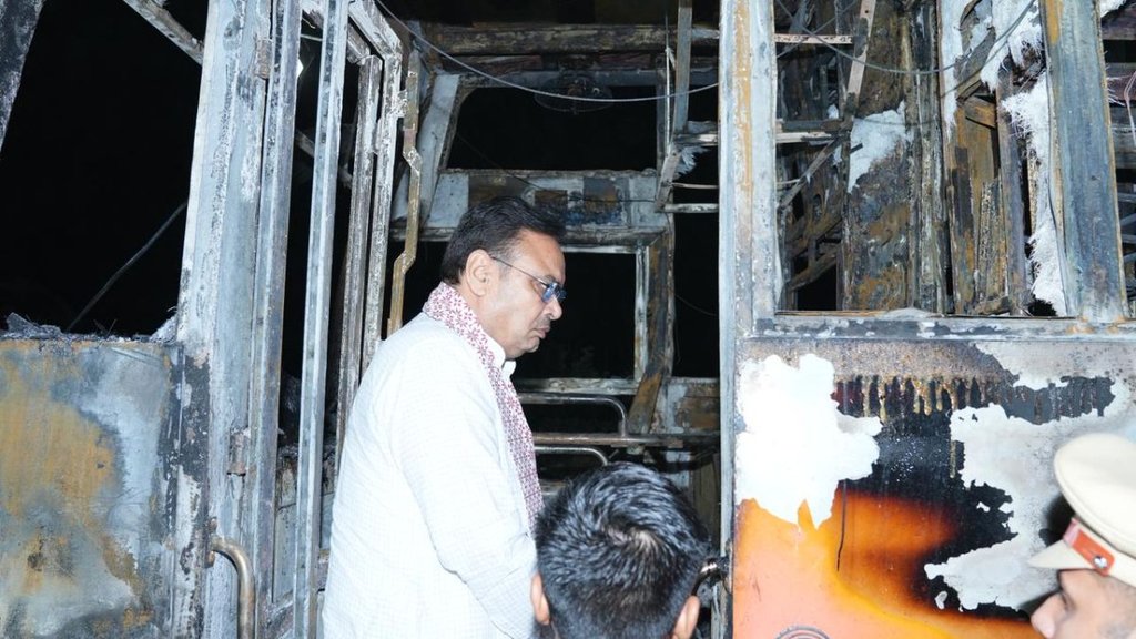rajasthan | jaisalmer bus accident | bhajanlal sharma |