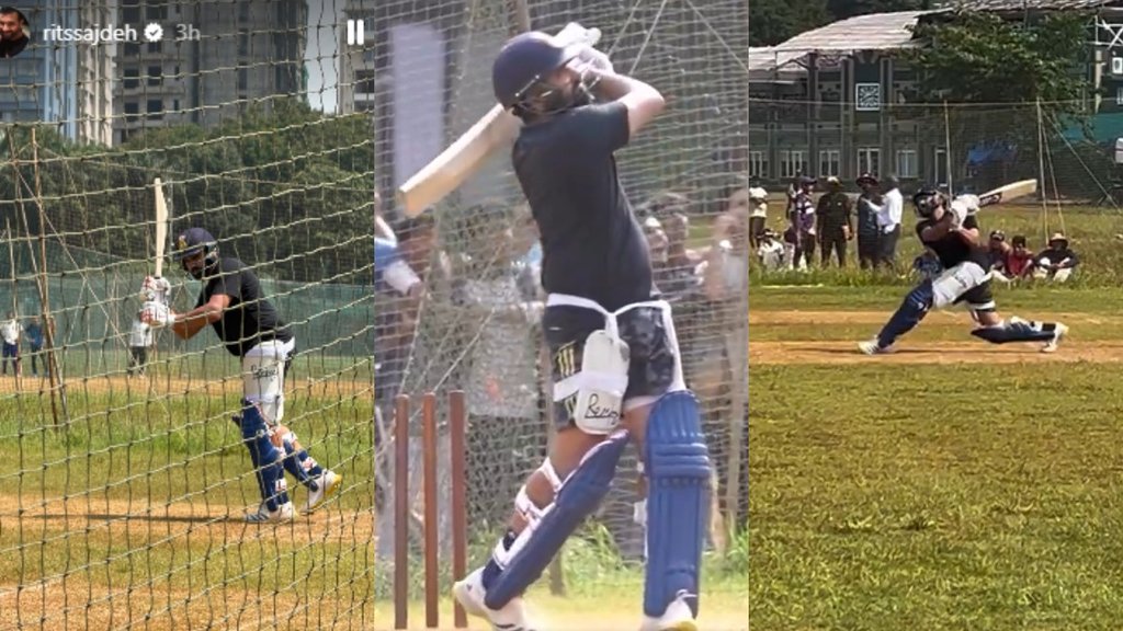 Rohit Sharma eyes world cup 2027 sweat hard practice before IND vs AUS ODI Series ritika sajdeh shares photo
