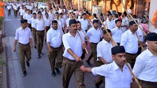 Panchayat Development Officer suspended, RSS march, Raichur news,
