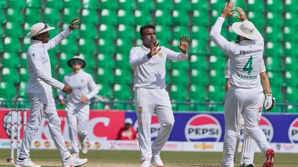 PAK vs SA who is senuran muthusamy 11 wickets lahore test dismantles pakistan babar azam mohammad rizwan tamil nadu connection