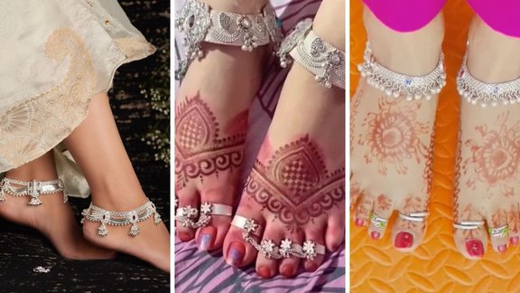 Silver Anklets, Toe Rings, Silver Anklets and Toe Rings