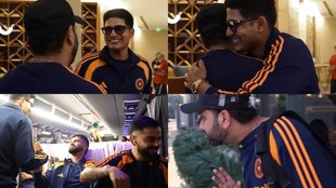 IND vs AUS Shubman Gill Hugged Rohit Sharma Virat Kohli Shreyas Iyer Team India Reunion BCCI Shares Video flies to Australia