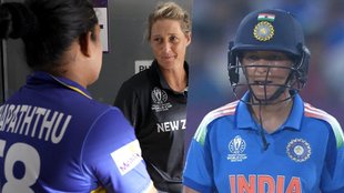 Womens World Cup 2025 Points table SL W vs NZ W Match Washout 1-1 point shared Team india tensions semifinal scenario