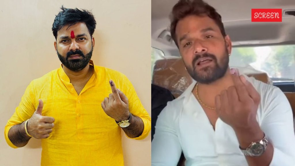 Bihar Vidhan Sabha Election 2025, Pawan Singh voting, Khesari Lal Yadav voting Bihar Vidhan Sabha Election 2025, Pawan Singh voting, Khesari Lal Yadav voting