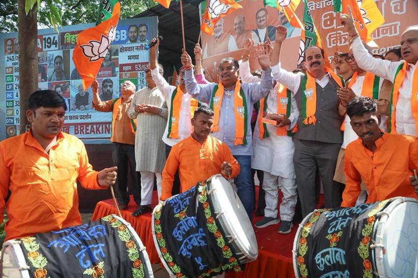 NDA victory celebration